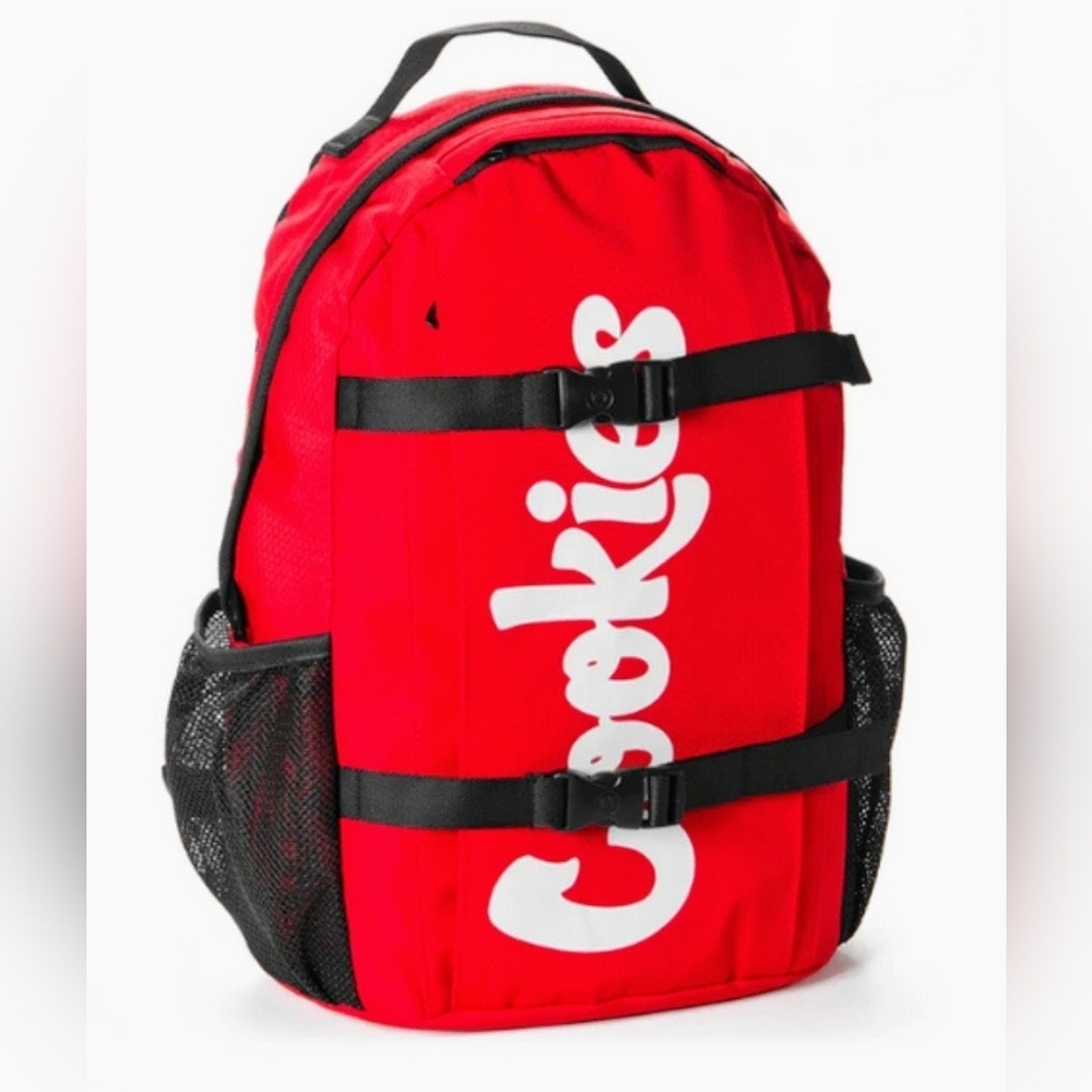 Cookies Red Men's Backpack with Side Mesh Pockets